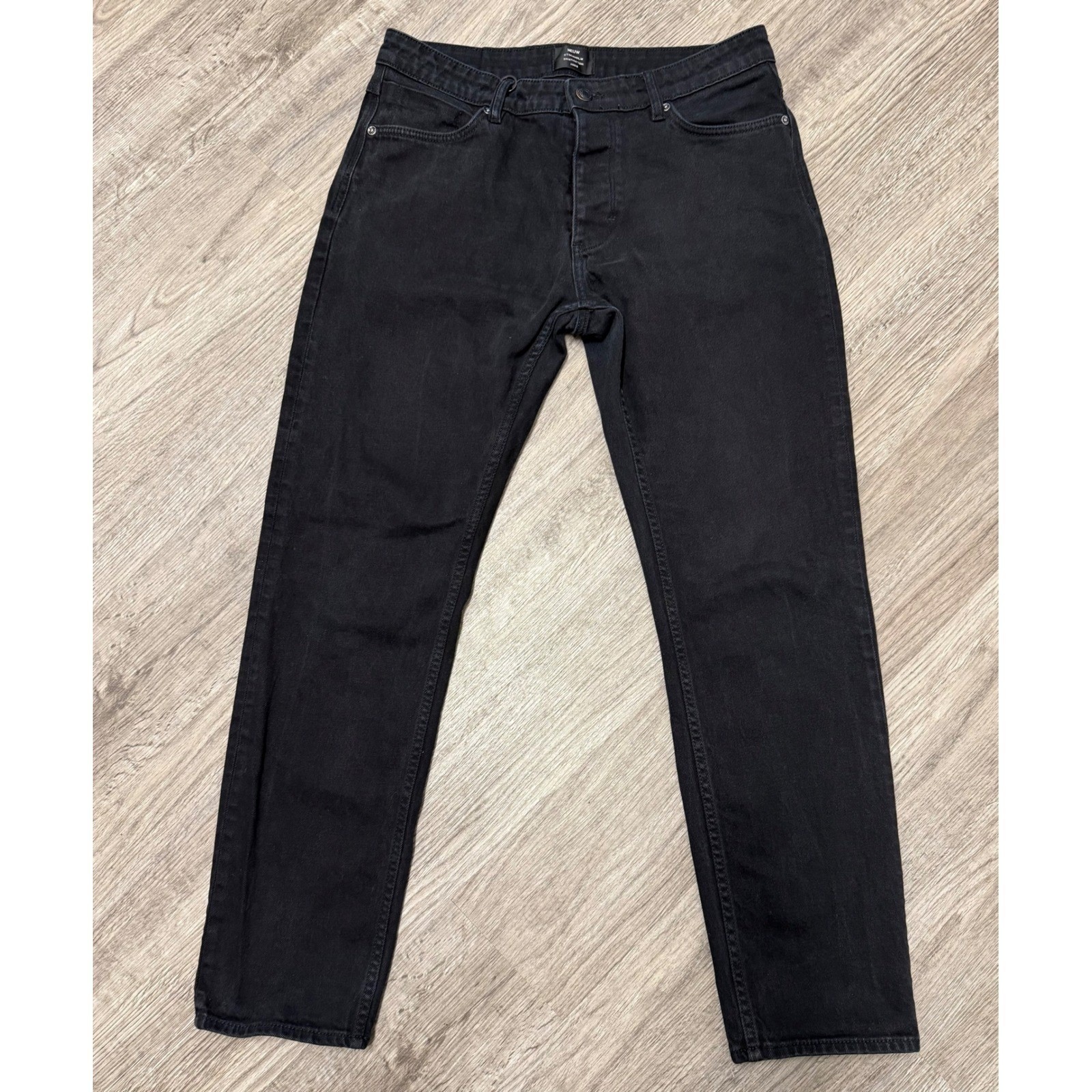 Neuw Stockholm Melbourne 2009 Mens Black Denim Jeans Size 32x30 Neuw Stockholm Melbourne 2009 Mens Black Denim Jeans Size 32x30