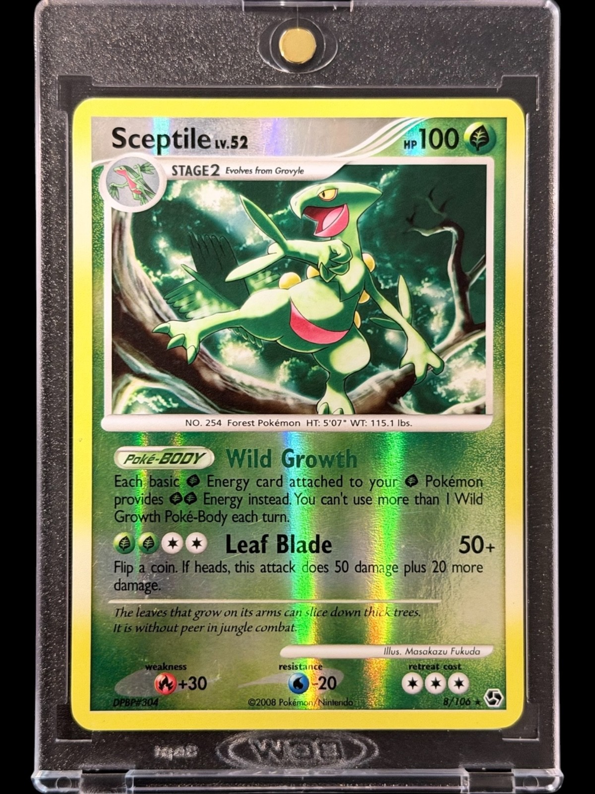 Sceptile REVERSE HOLO FOIL 8/106 GREAT ENCOUNTERS POKEMON CARD Sceptile REVERSE HOLO FOIL 8/106 GREAT ENCOUNTERS POKEMON CARD