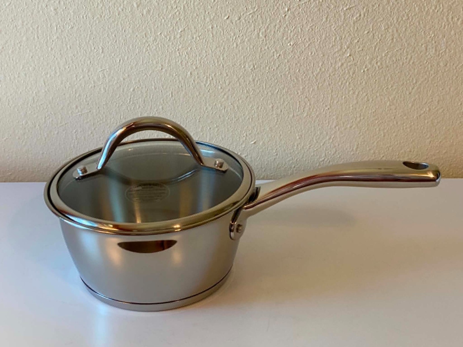 Tramontina Gourmet 1.5 Qt Saucepan Glass Lid Tri-Ply Base 18/10 Stainless NEW Tramontina Gourmet 1.5 Qt Saucepan Glass Lid Tri-Ply Base 18/10 Stainless NEW
