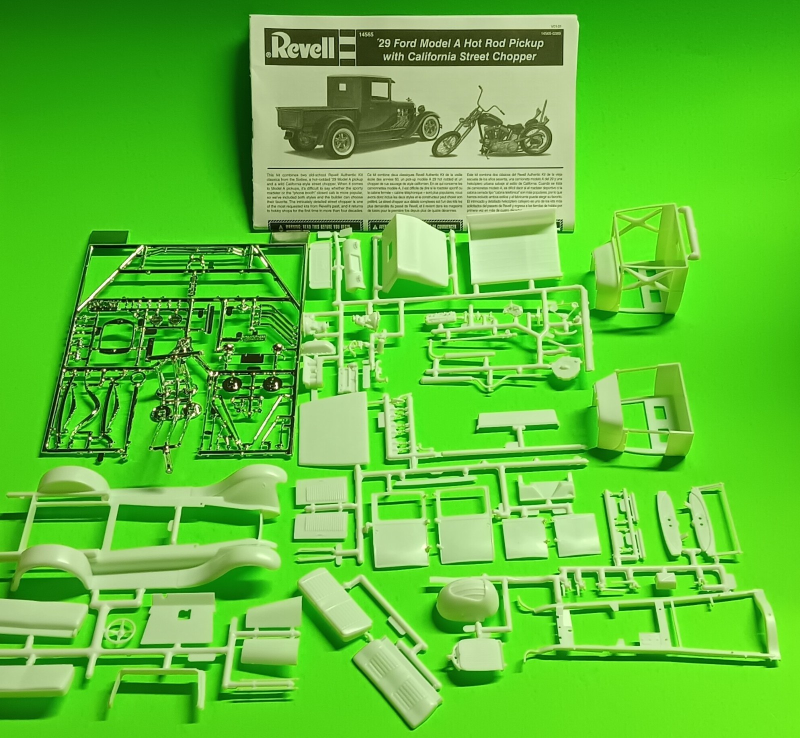 No Bike 29 Ford Model A Pickup 1/25 Revell No Rims No Decal Partial Instructions