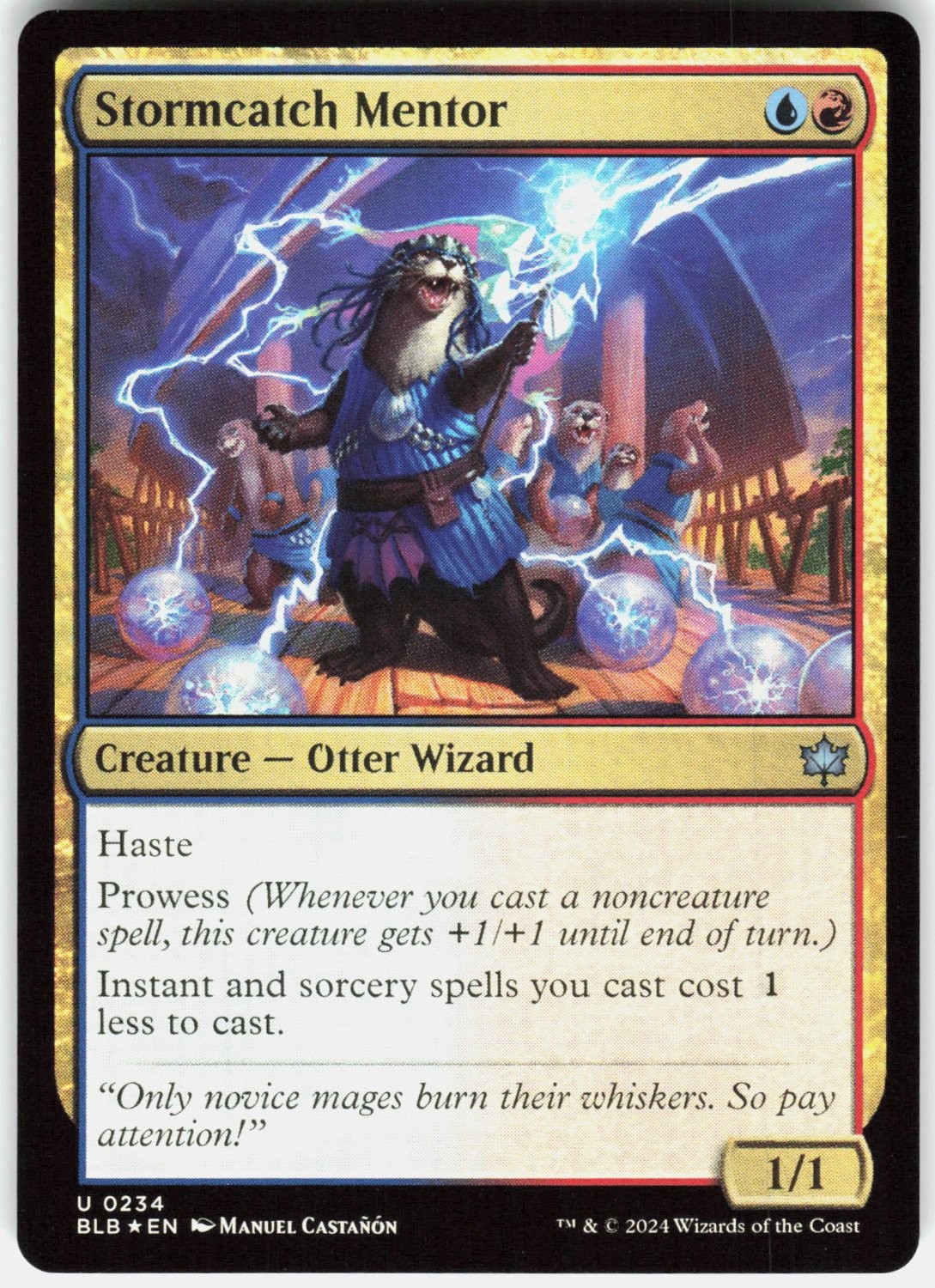 Stormcatch Mentor - Bloomburrow - #234 - Foil - Near Mint Stormcatch Mentor - Bloomburrow - #234 - Foil - Near Mint
