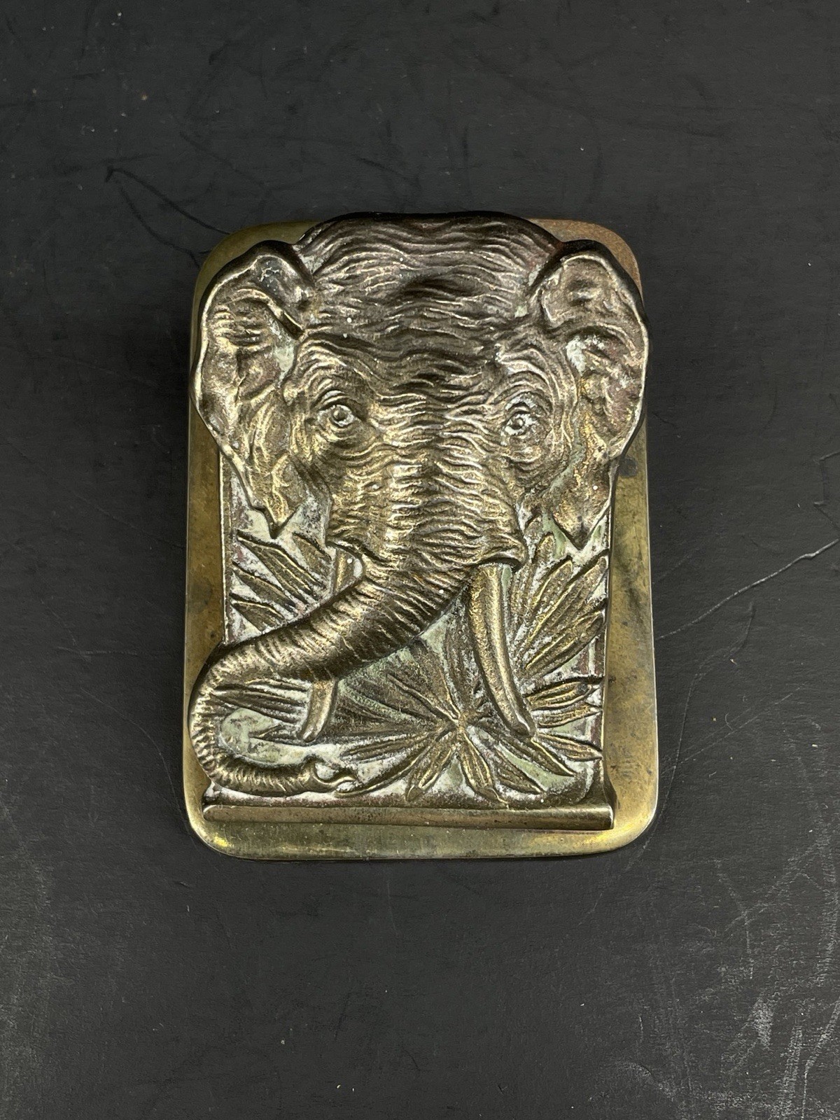 Antique C. J. O. Judd Heavy #5267 Cast Iron Elephant Desk/Wall Clip Holder Antique C. J. O. Judd Heavy #5267 Cast Iron Elephant Desk/Wall Clip Holder
