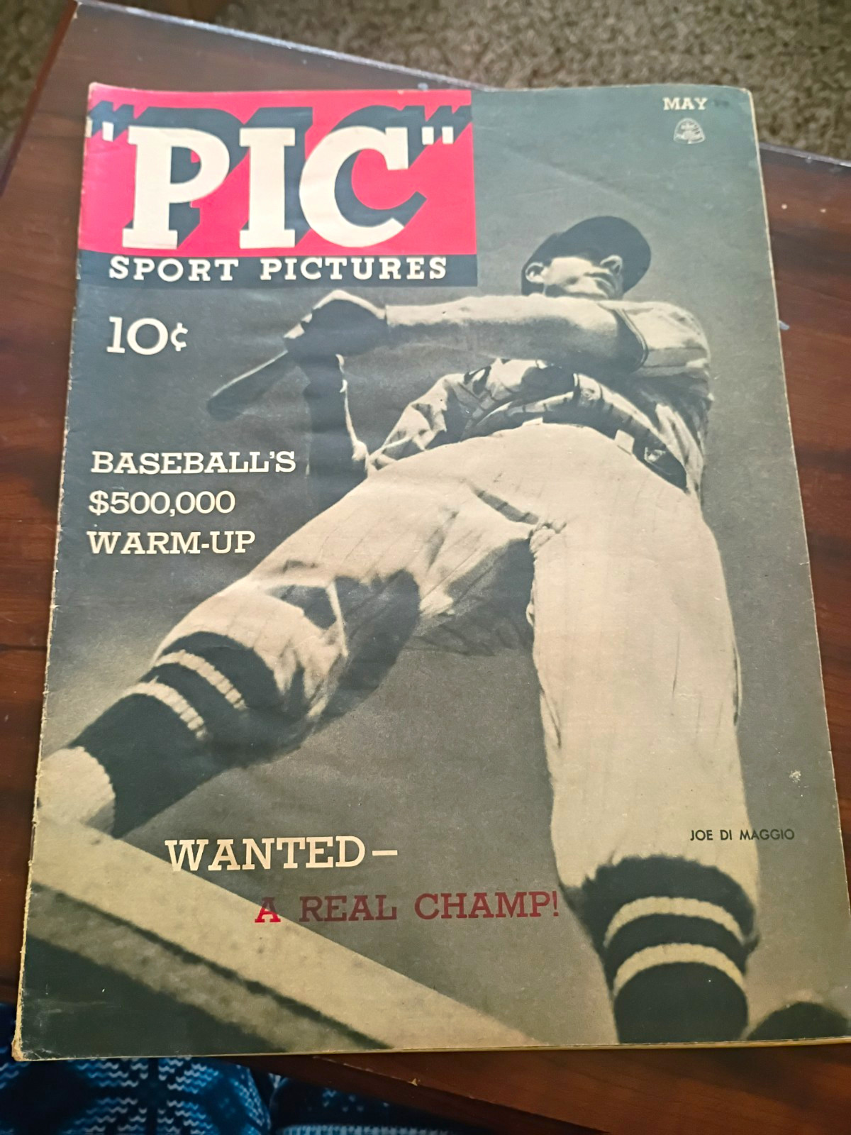 PIC Vintage Sport Pictures Magazine May Issue Joe DiMaggio New York Yankees PIC Vintage Sport Pictures Magazine May Issue Joe DiMaggio New York Yankees