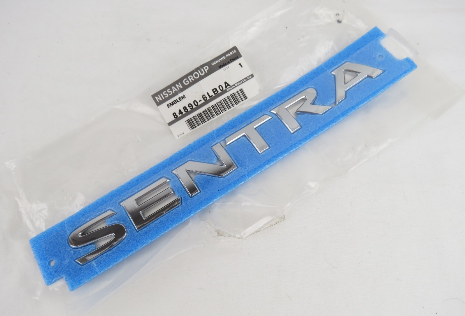 2020-2025 Nissan Sentra Emblem Letters Rear Trunk Chrome Badge Logo Genuine OEM 2020-2025 Nissan Sentra Emblem Letters Rear Trunk Chrome Badge Logo Genuine OEM