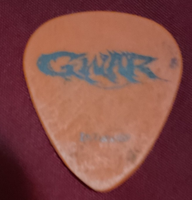 Vintage orange pick from GWAR tour Vintage orange pick from GWAR tour