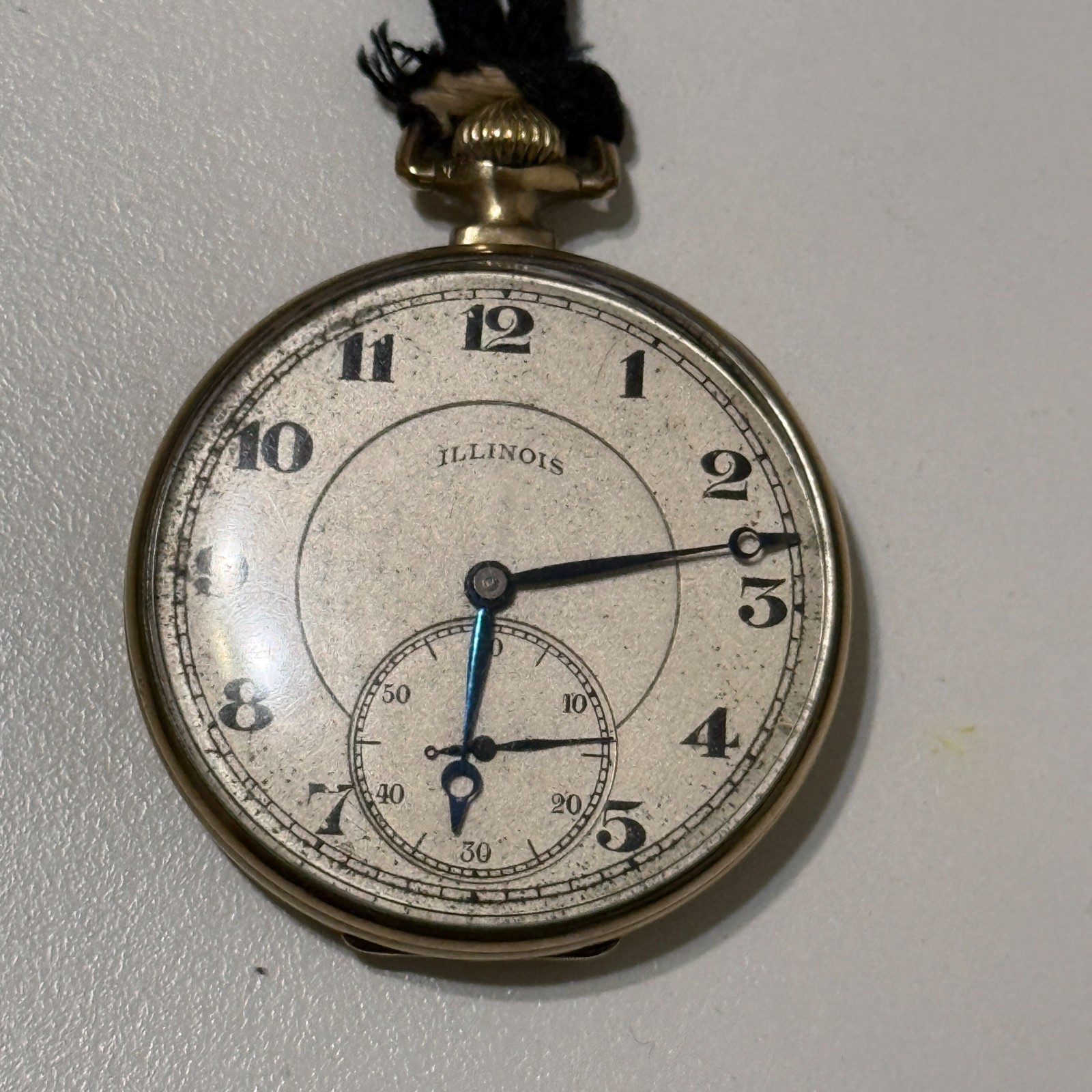 Antique Illinois Autocrat 17 Jewel Pocket Watch Wadsworth Gold Filled 1920s