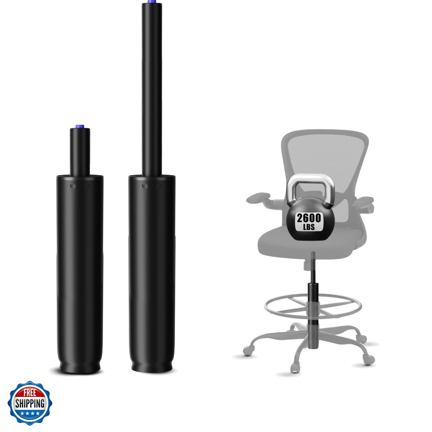 14 Inches-22 Inches Extra Long Gas Lift Cylinder Replacement, 8\