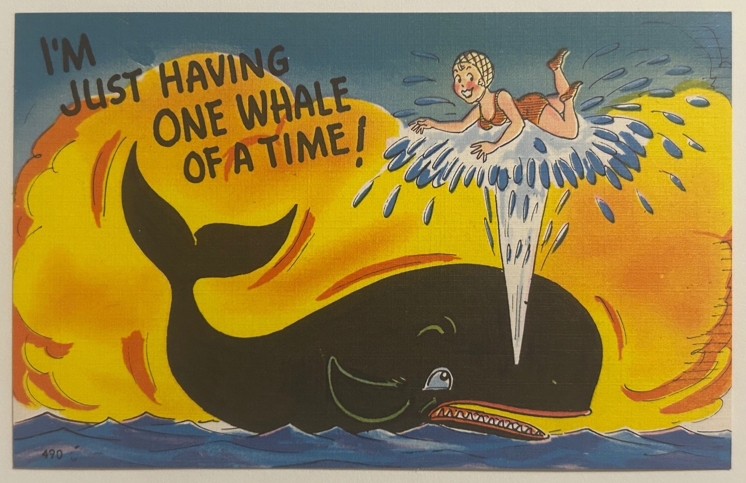 Woman Riding Whale Spout \