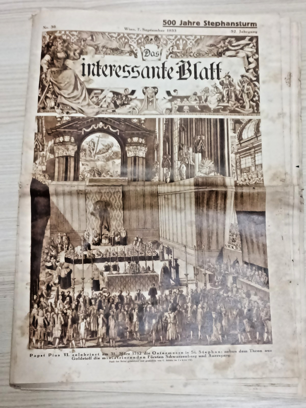 Original 1933 Austrian Illustrated Magazine – Das interessante Blatt