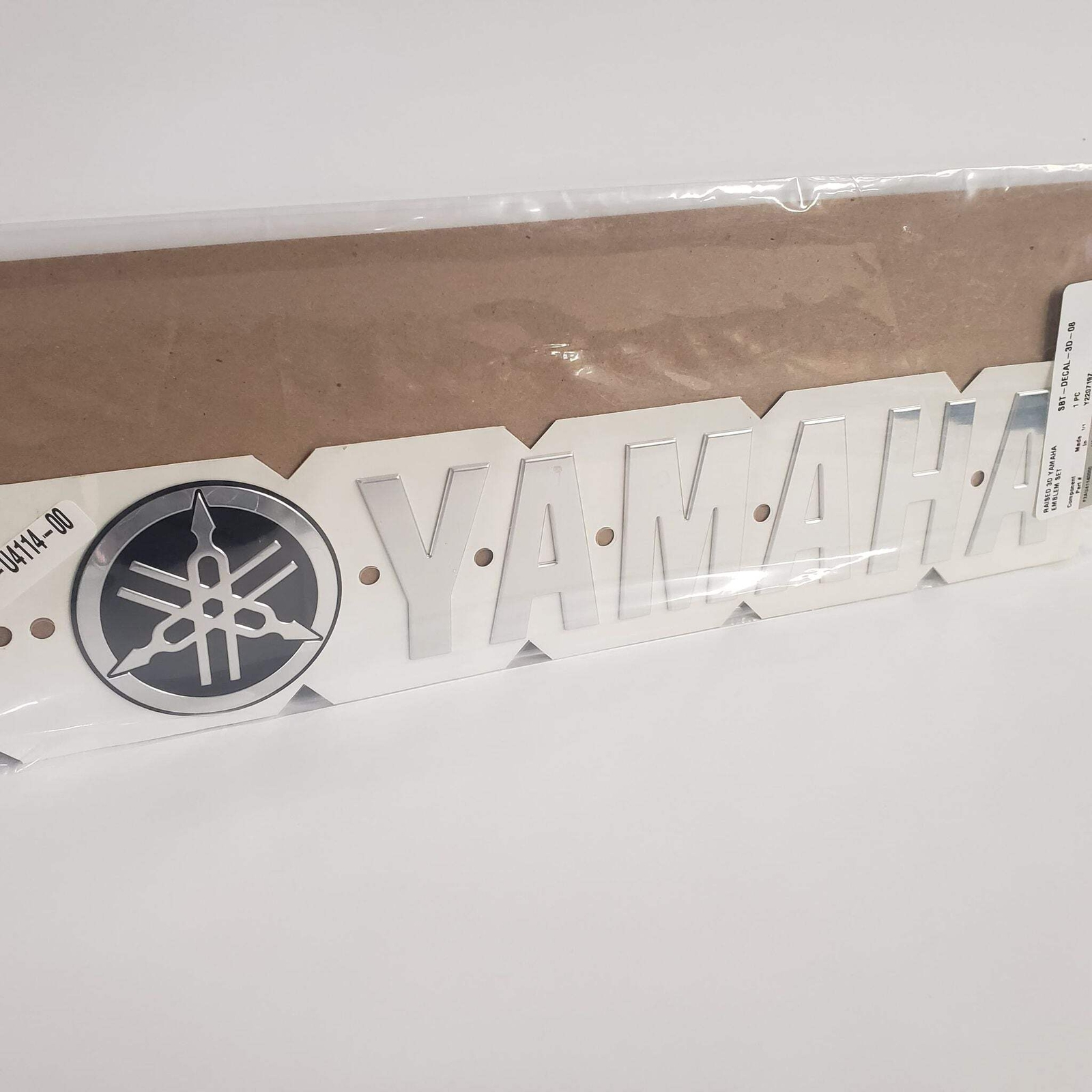 New Yamaha Emblem - 2 Piece Set- 3D Raised Chrome