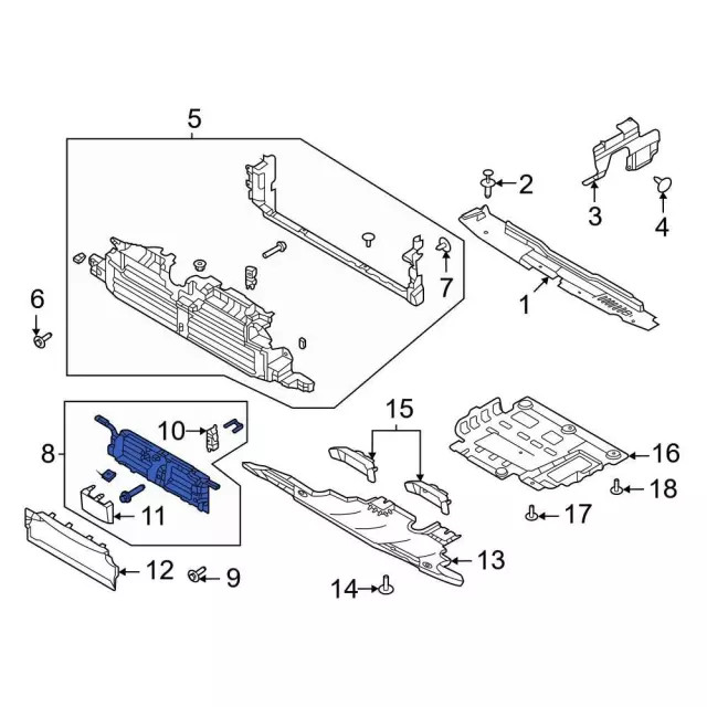 Genuine Ford Front End Assembly P2DZ-16138-A