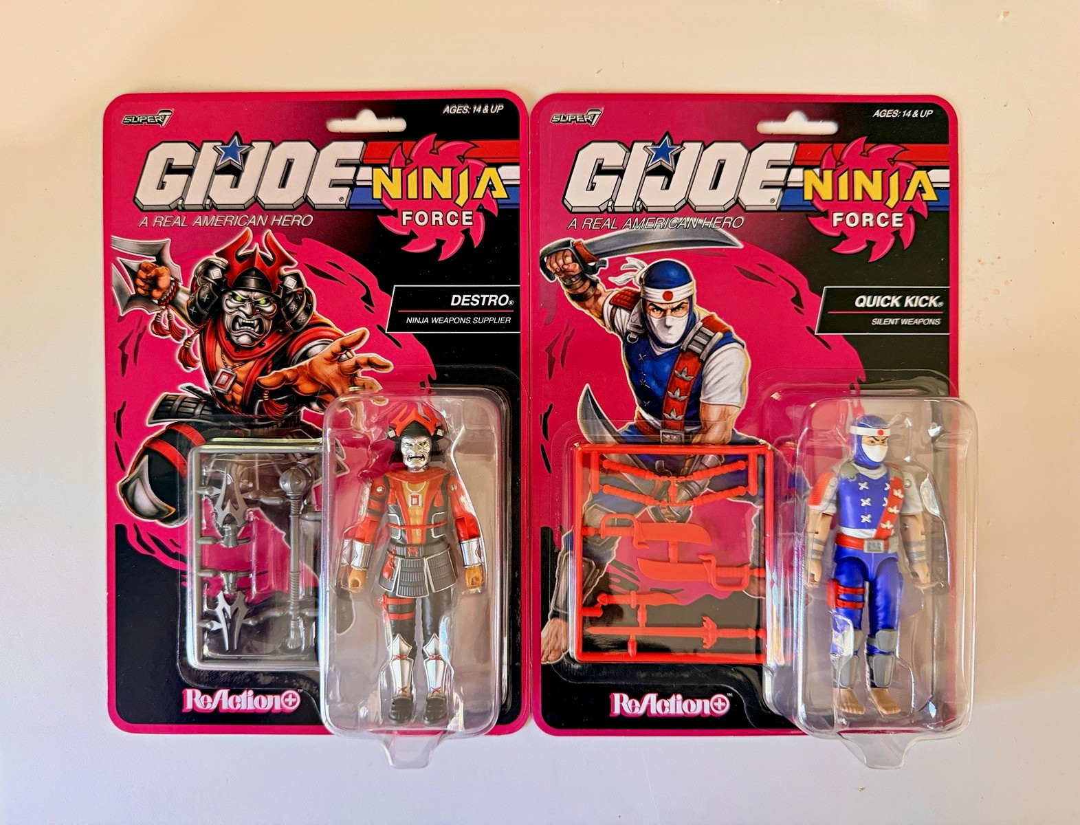 Super7 GI Joe ReAction+ Ninja Force Destro & Quick Kick 2026 Target Exclusive Super7 GI Joe ReAction+ Ninja Force Destro & Quick Kick 2026 Target Exclusive