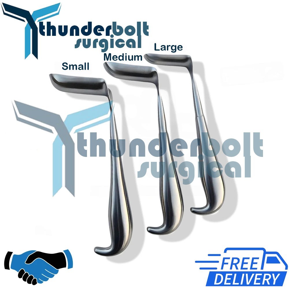 Hill-Ferguson Rectal Retractor 3 Pcs Set Small/Medium/Large Surgical Instruments