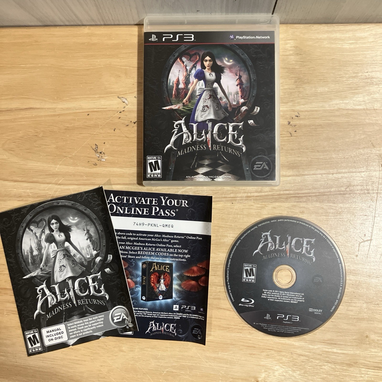 Alice: Madness Returns 2011 Sony PlayStation 3 PS3 Complete CIB Tested & Working Alice: Madness Returns 2011 Sony PlayStation 3 PS3 Complete CIB Tested & Working