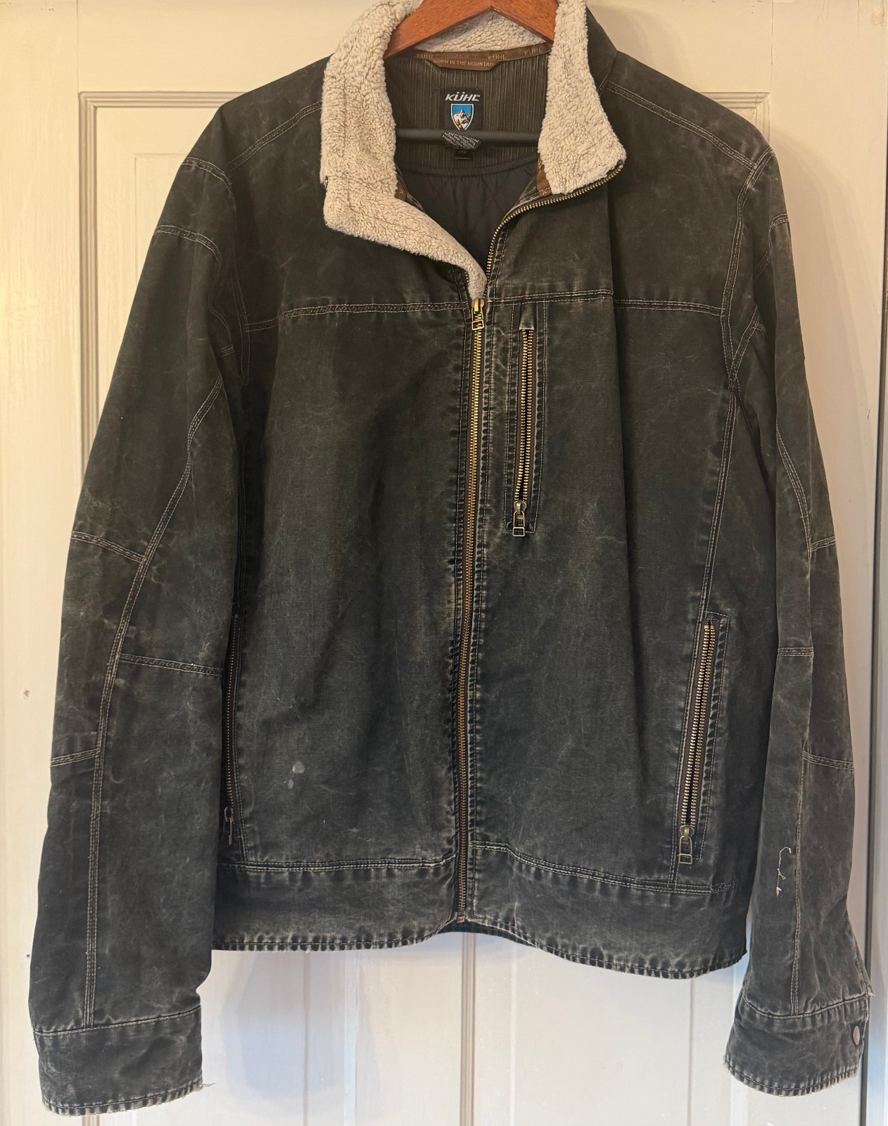 Kuhl Burr Jacket Men\'s Extra Large Brown Full Zip Field Lined Patina Dye* Kuhl Burr Jacket Men\'s Extra Large Brown Full Zip Field Lined Patina Dye*