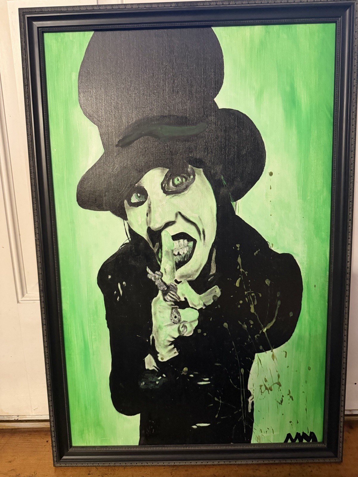 Marilyn Manson Oil Painting 30 Length 20 W Marilyn Manson Oil Painting 30 Length 20 W