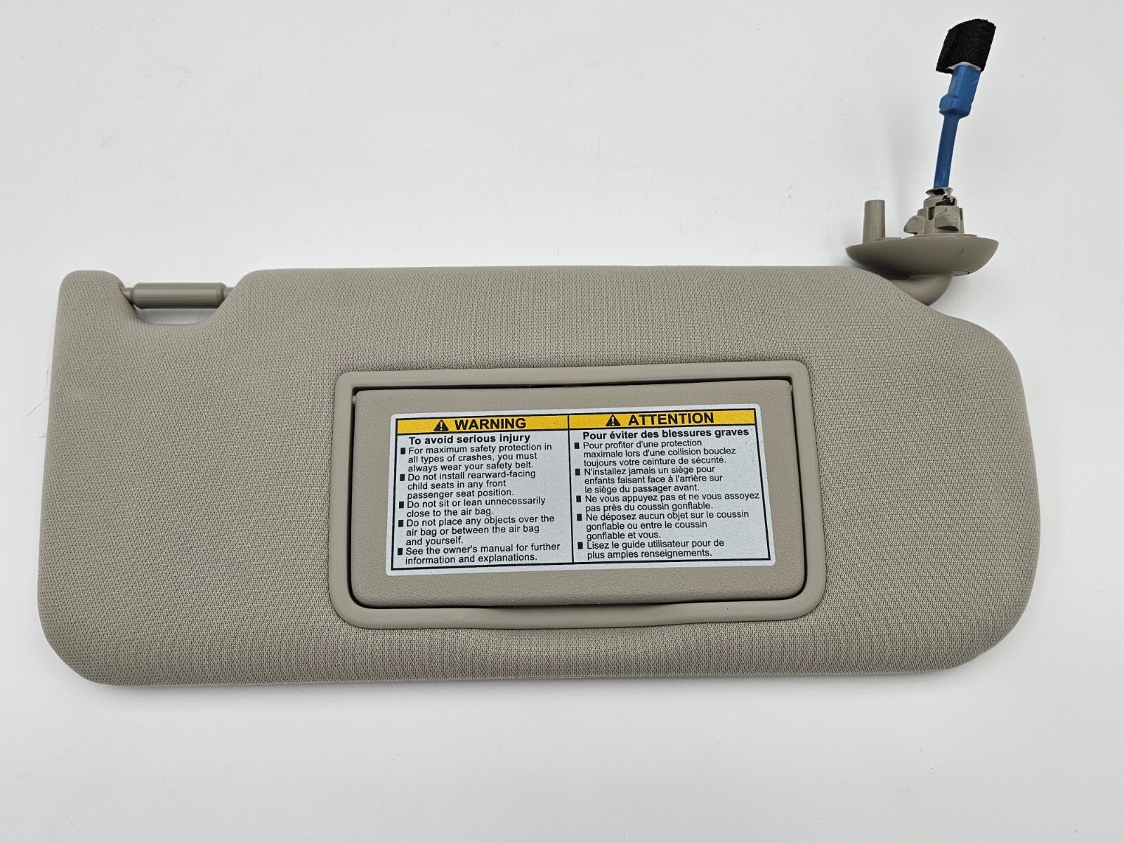 2015-2020 Acura TLX Passenger Sun Visor Dual Light NH882L Gray Canadian OEM