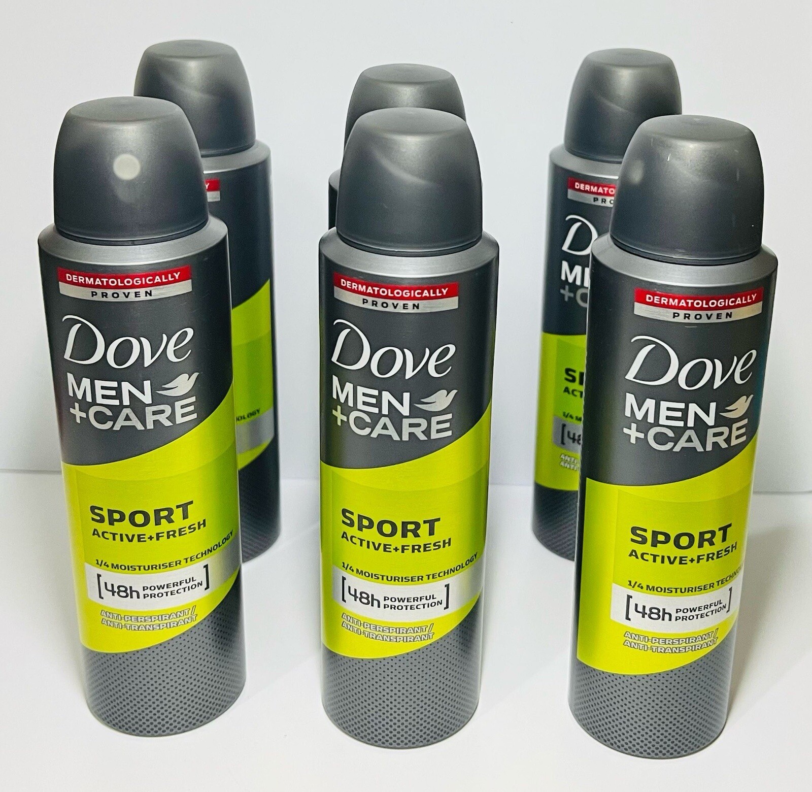 Dove Men Care SPORT ACTIVE FRESH Anti-Perspirant Deodorant Spray 150 ml✅6 Pack Dove Men Care SPORT ACTIVE FRESH Anti-Perspirant Deodorant Spray 150 ml✅6 Pack