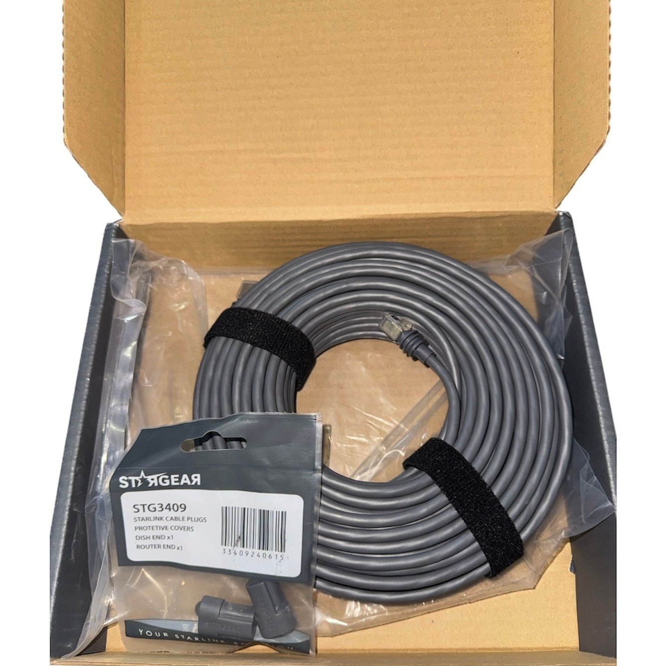 StarGear Starlink Gen 3 Cable 100ft V3 Mini Replacement Ethernet Plug Covers