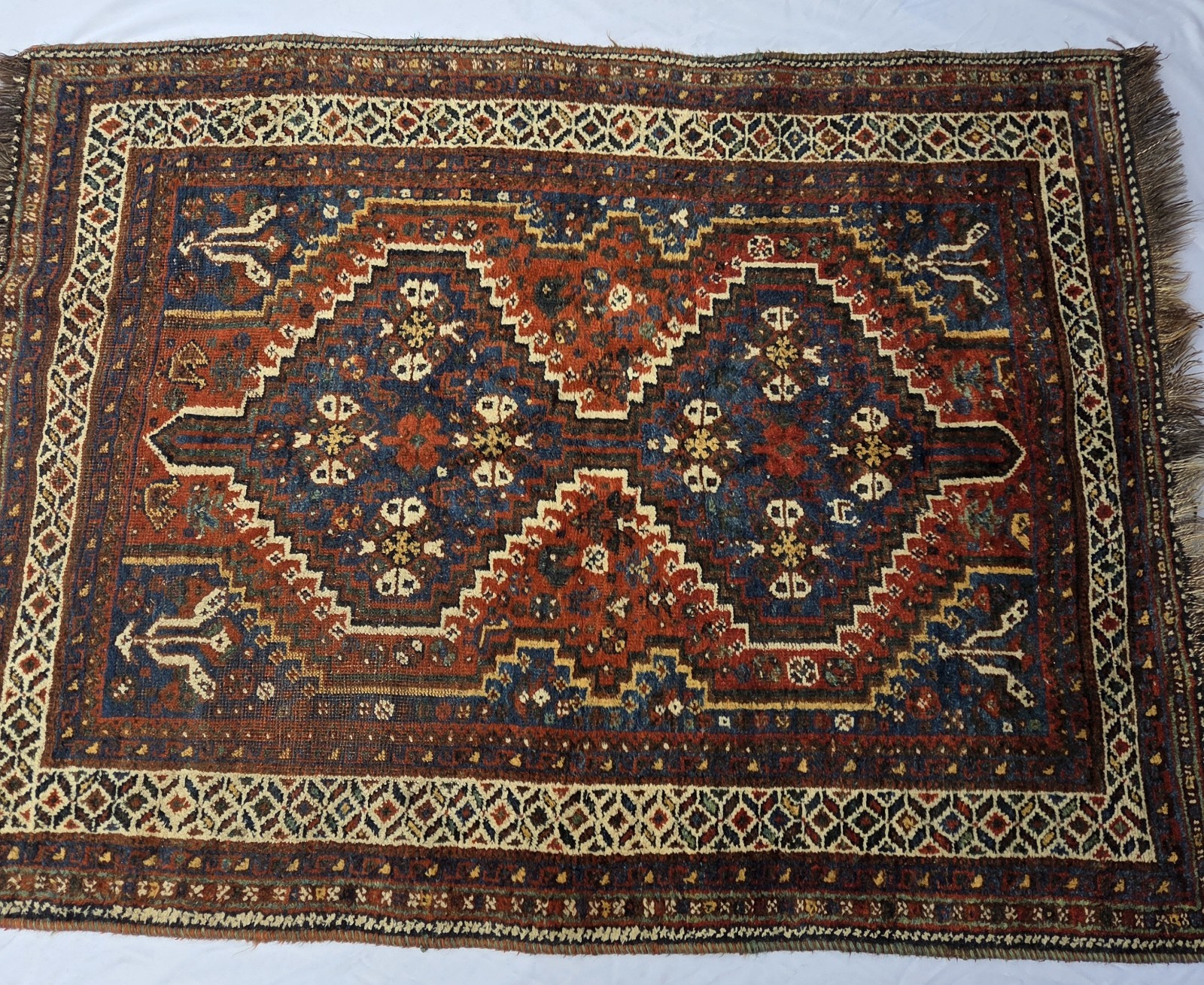 c. 1900\'s Antique Qashqai (Kashkai) Tribal Handmade Rug 65\