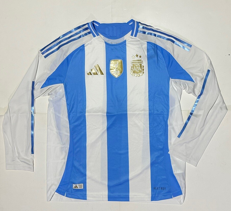 NWT- Adidas Argentina 24/25 Home Long Sleeve Authentic Jersey Size XL NWT IP8383 NWT- Adidas Argentina 24/25 Home Long Sleeve Authentic Jersey Size XL NWT IP8383