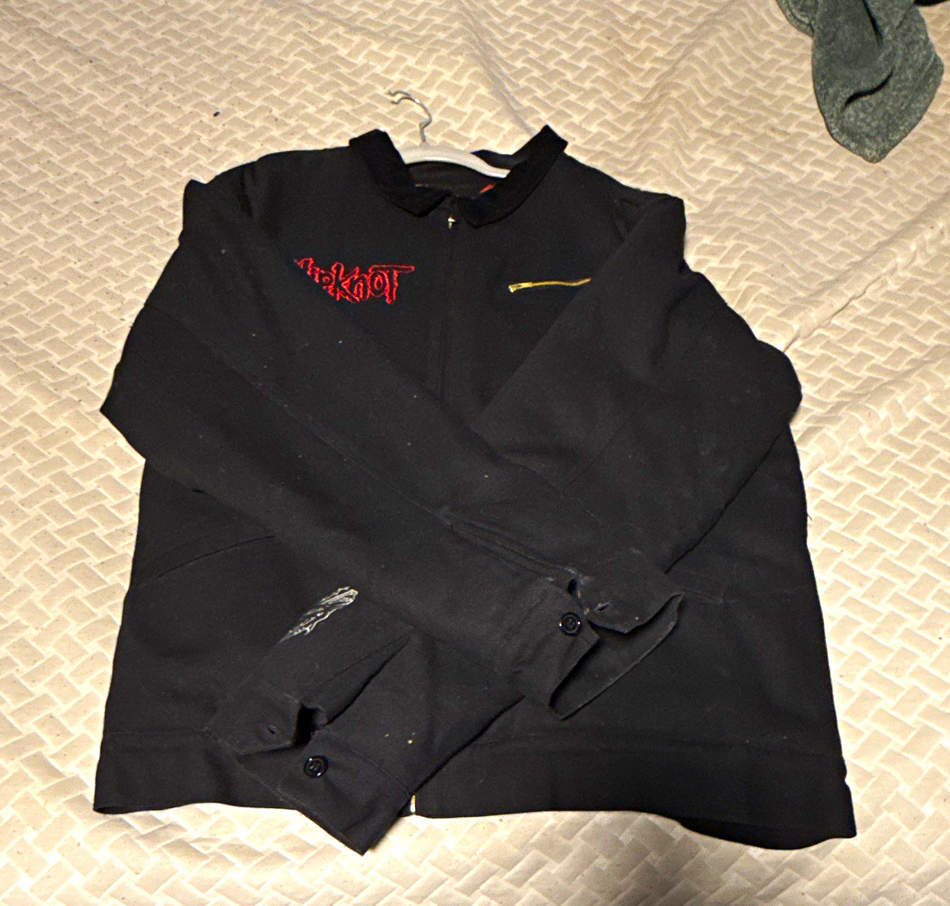 Slipknot Men’s Limited Edition Work Jacket XL Black Full Zip Embroidered
