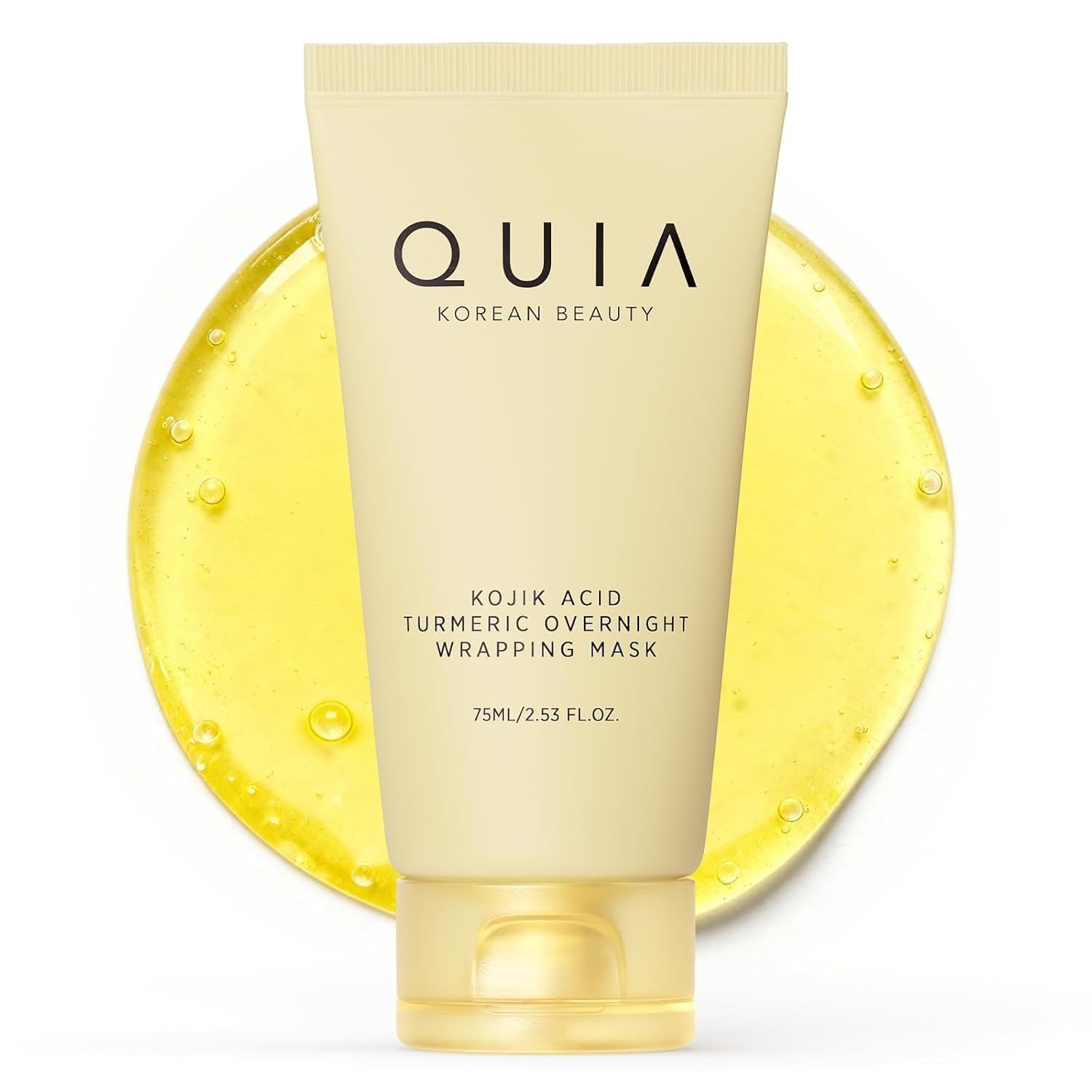QUIA Turmeric + Kojic Acid Overnight Wrapping Mask – Hydration Mask for Glowing