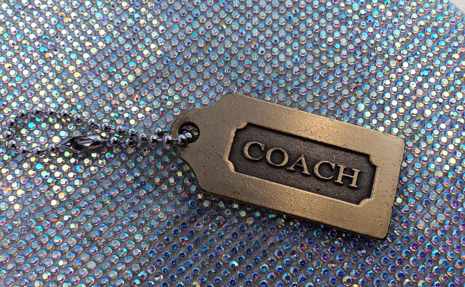 Vintage COACH Logo Brass Metal Hang Tag Replacement Vintage COACH Logo Brass Metal Hang Tag Replacement