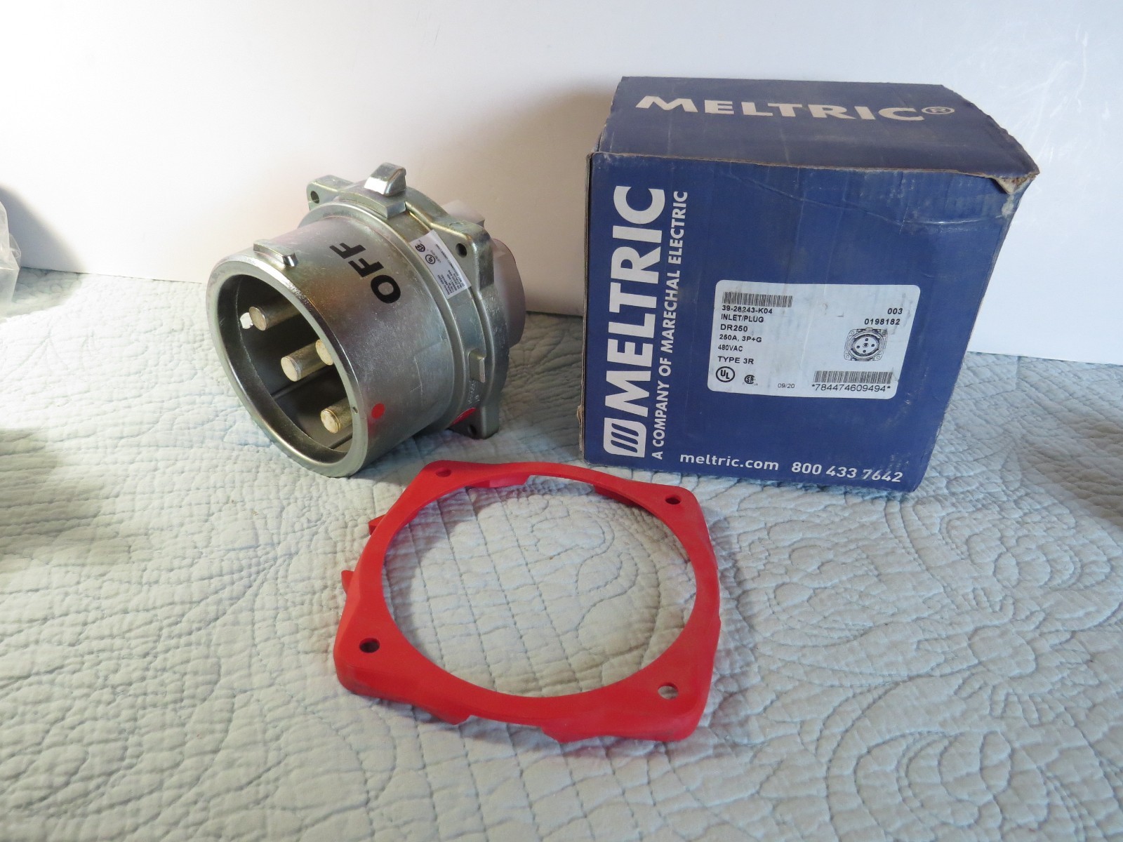 MELTRIC 39-28243-K04 250A  480VAC DR250  Male  Connector