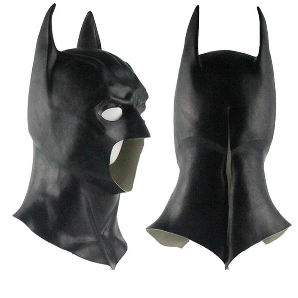 Batman Full Mask With Cowl Adult The Dark Knight Rises Halloween Cosplay Prop