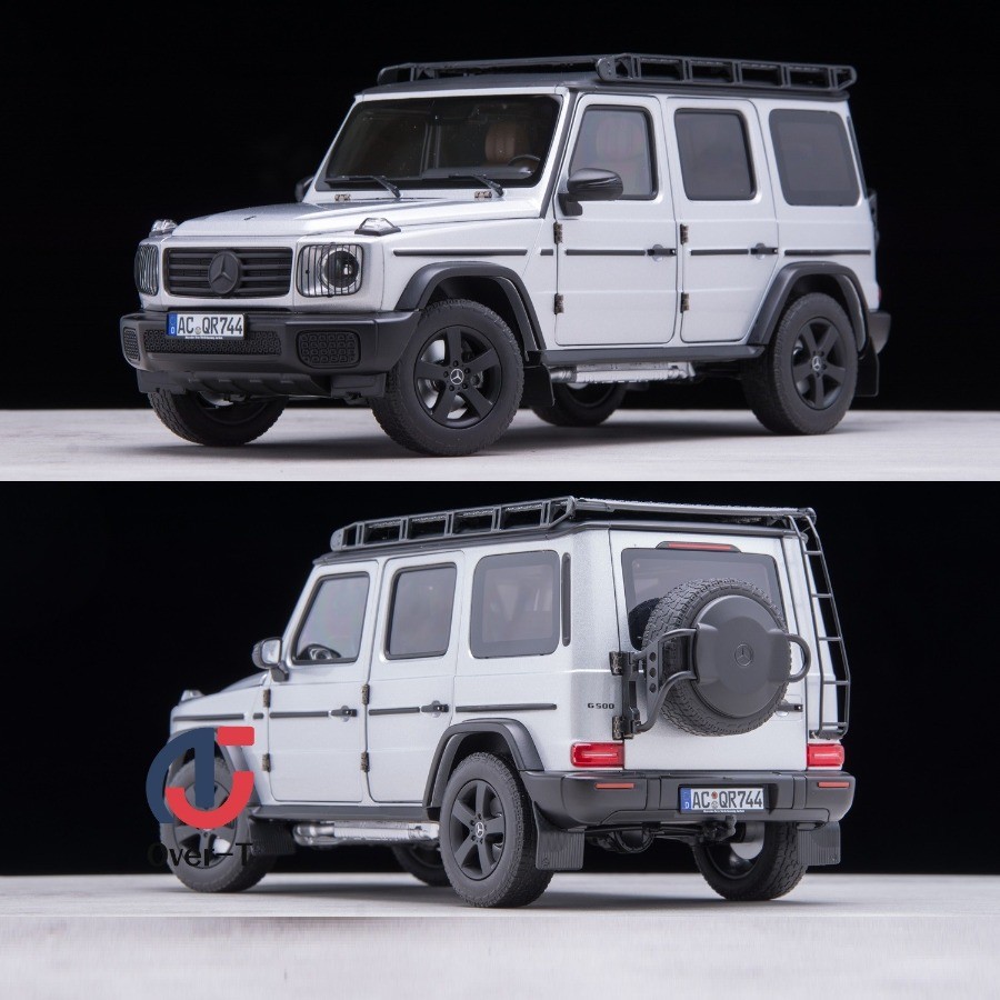 NOREV 1:18 Mercedes G-Class G500 2024 new off-road Silver SUV alloy model car NOREV 1:18 Mercedes G-Class G500 2024 new off-road Silver SUV alloy model car