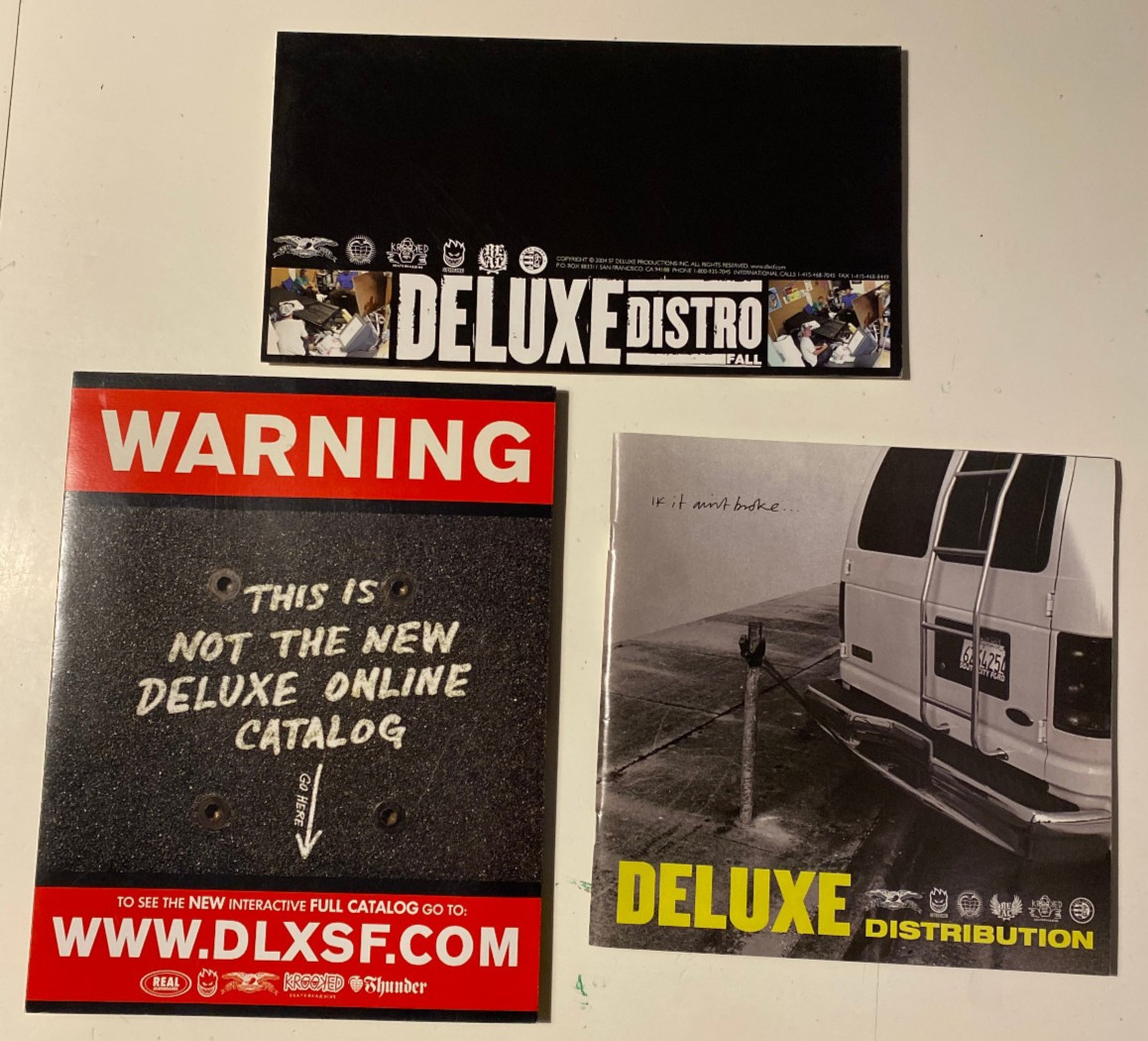 Deluxe Distribution Skateboarding Catalogs 3 Pack 2004, 2005, 2009. Anti Hero.