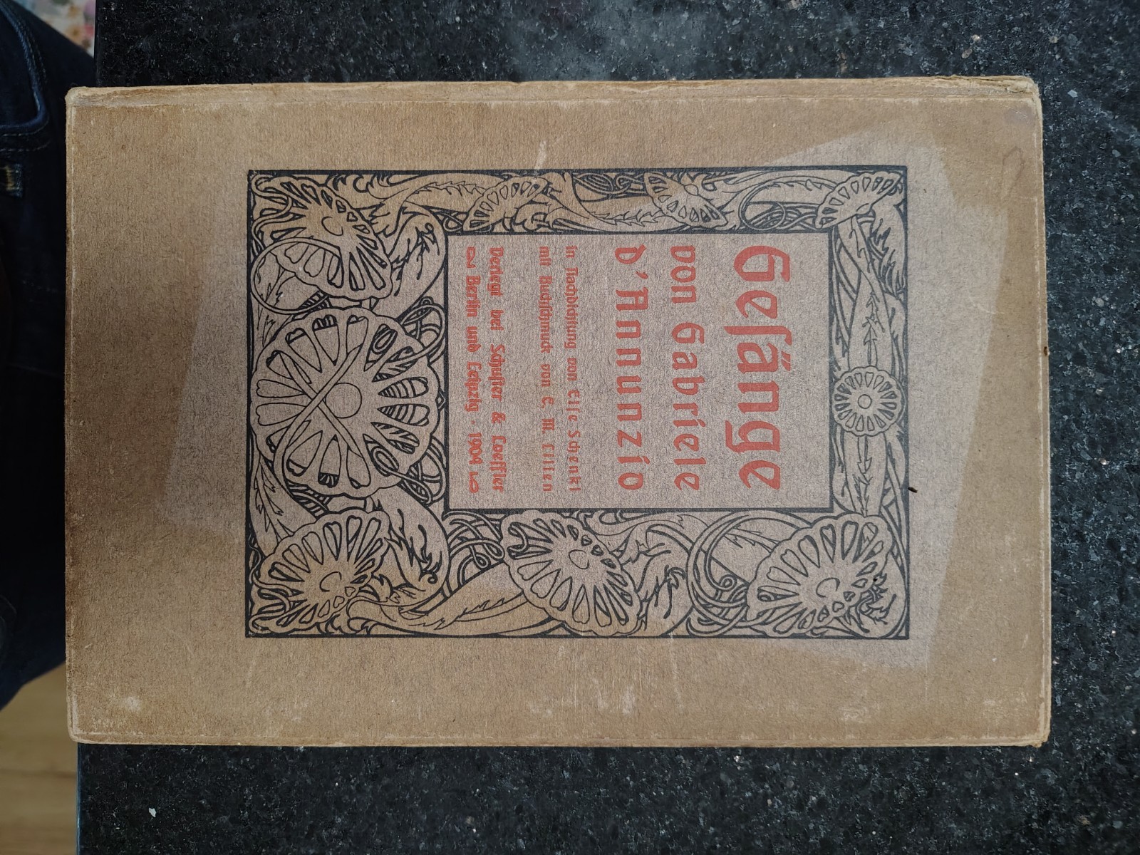 Gabriele D'Annunzio Gefäng Ltd Ed Hardcover Schuster & Loeffler 1901 Lilien (Ge… Gabriele D'Annunzio Gefäng Ltd Ed Hardcover Schuster & Loeffler 1901 Lilien (Ge…