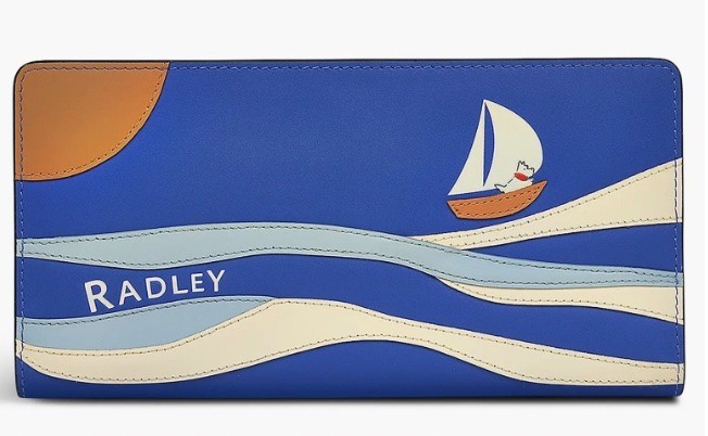 NWT $128 Radley London Shore Thing Bifold Large Wallet Blue Scottie + Dust Bag NWT $128 Radley London Shore Thing Bifold Large Wallet Blue Scottie + Dust Bag