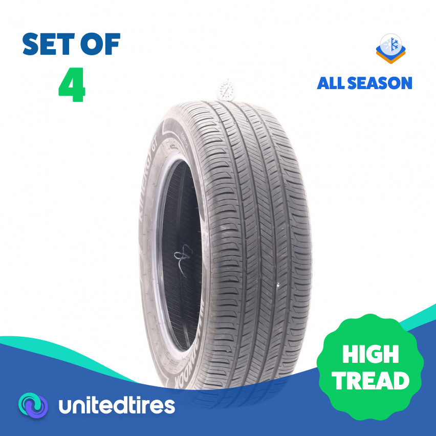 Set of (4) Used 235/60R18 Hankook Kinergy GT 103H - 8/32