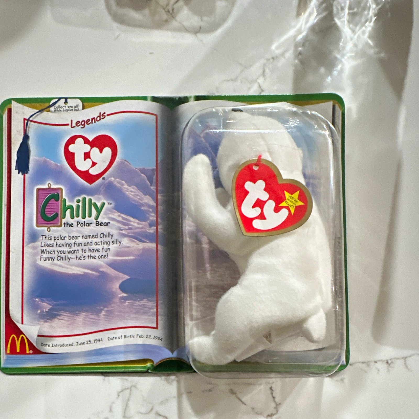 Ty Beanie Babies Legends Chilly the Polar Bear 2000 (McDonald\'s) RARE Ty Beanie Babies Legends Chilly the Polar Bear 2000 (McDonald\'s) RARE