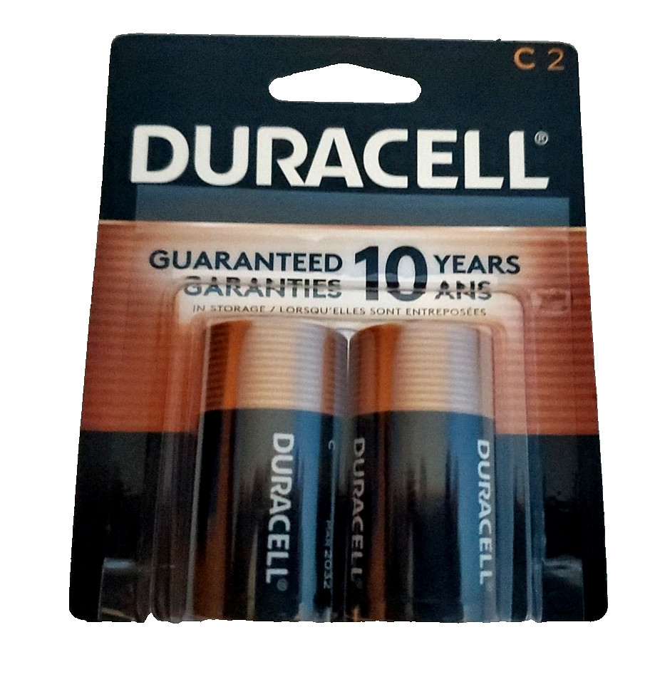 Duracell Copper Top C Coppertop 10 YEAR Alkaline Batteries 1.5 Volt 2 Pack Duracell Copper Top C Coppertop 10 YEAR Alkaline Batteries 1.5 Volt 2 Pack