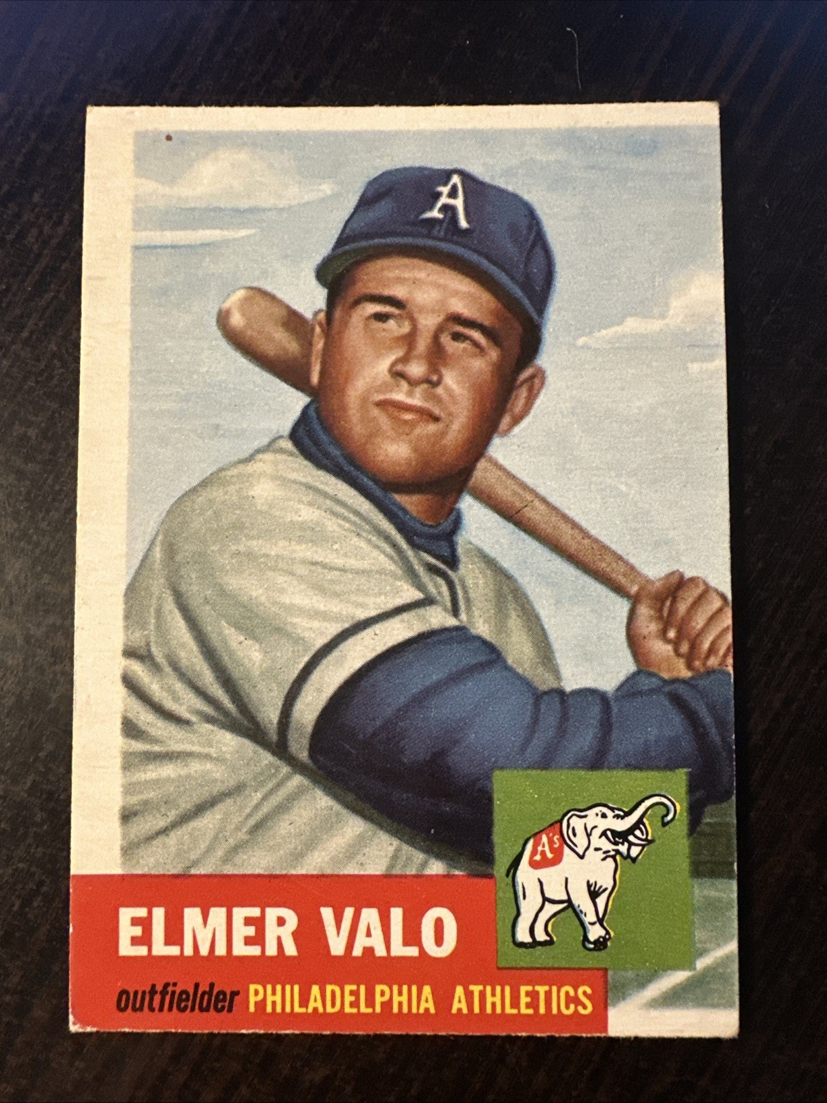 1953 TOPPS #122 ELMER VALO ATHLETICS VG *Hot Corner Vintage*