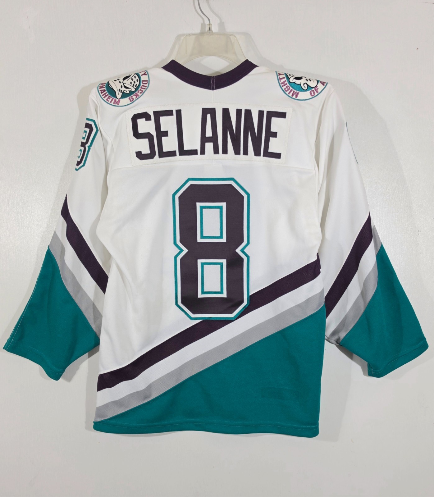 Vintage CCM Mighty Ducks Teemu Selanne #8 Jersey Size Small Made Canada 90s NHL