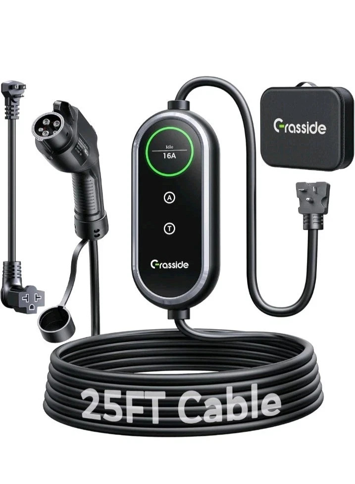 2026 New Level 1&2 EV Charger, 8-16Amp, 25FT Cord, J1772 EV/PHEVs | NEMA 5-15...