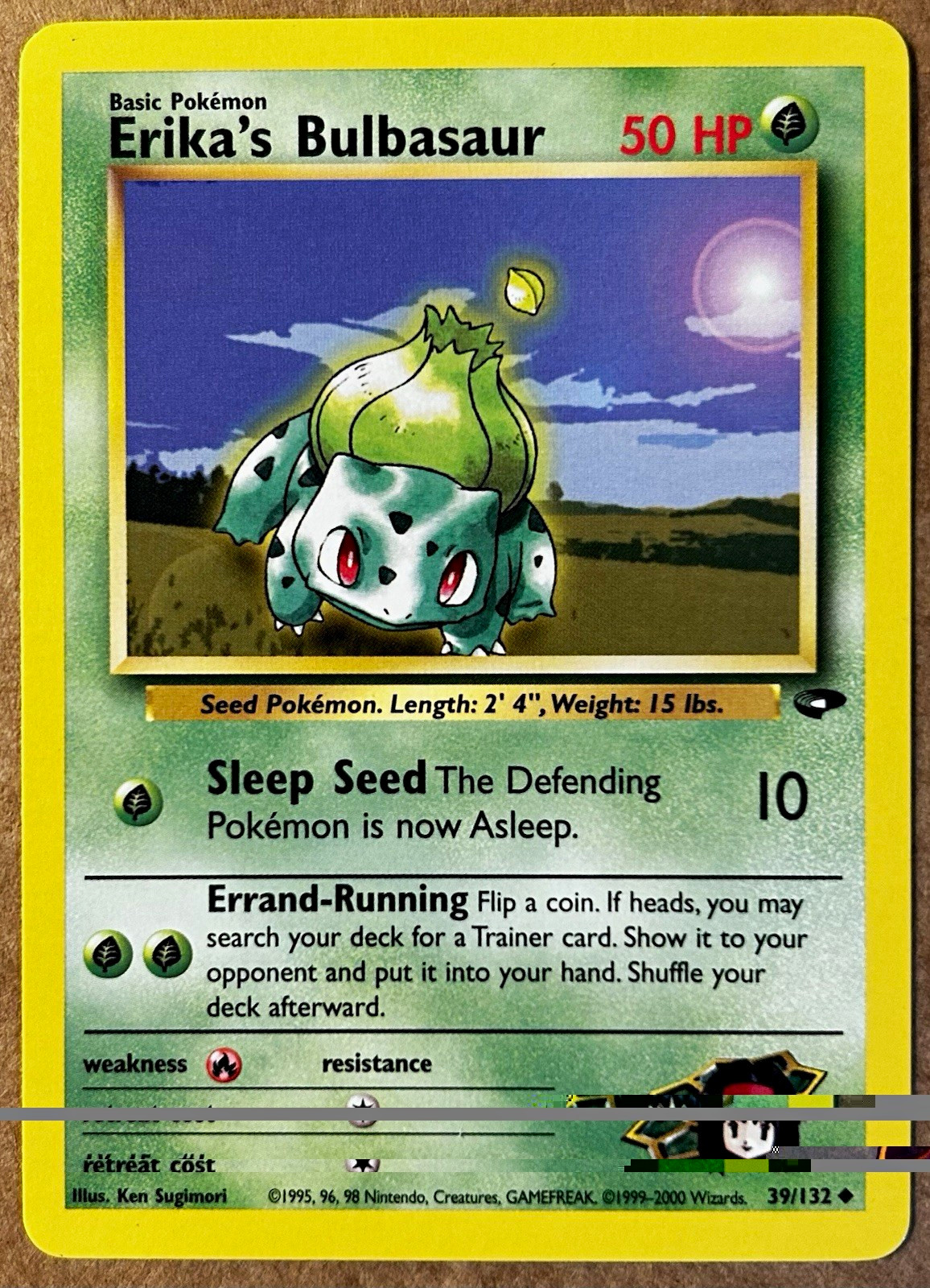 Pokemon TCG Erika\'s Bulbasaur 39/132 Gym Challenge Regular Unlimited (NM)