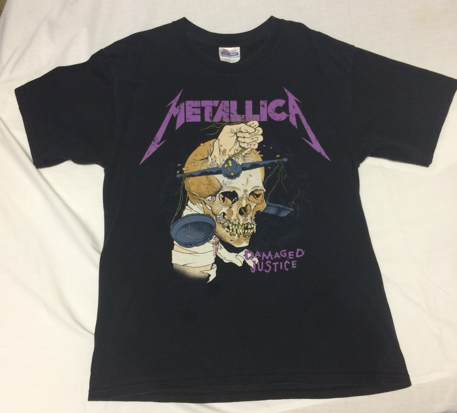 Metallica - Damaged Justice Shirt - Medium - Vintage Early 2000s Metallica - Damaged Justice Shirt - Medium - Vintage Early 2000s