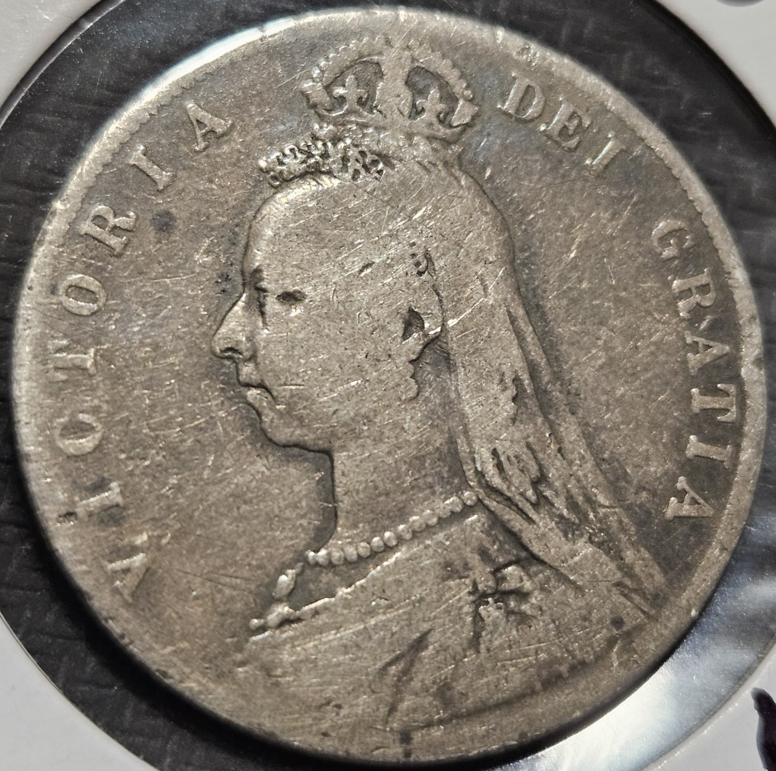 1891 United Kingdom 1/3 Crown Silver Coin Queen Victoria 1891 United Kingdom 1/3 Crown Silver Coin Queen Victoria