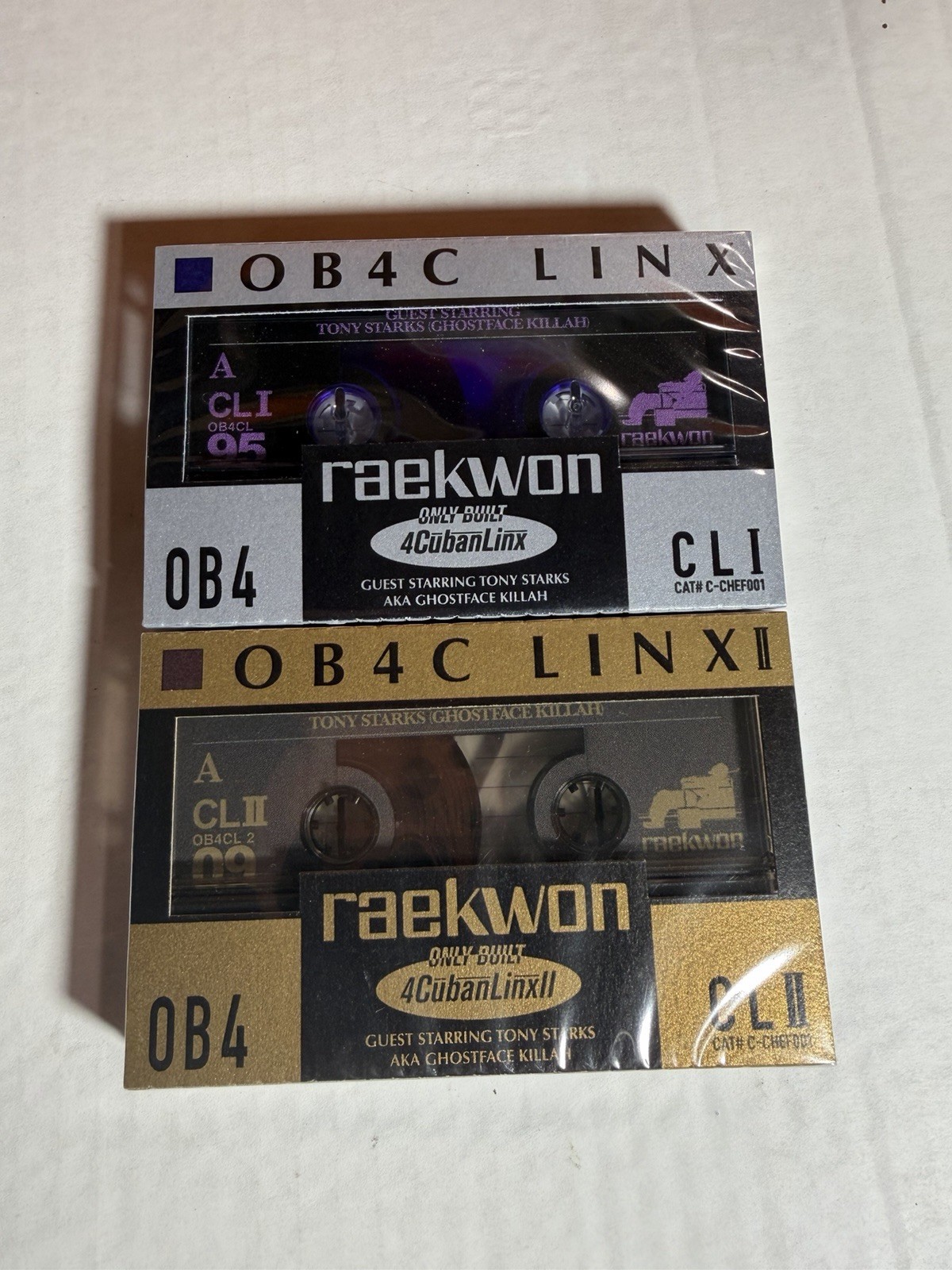 Raekwon Only Built 4 Cuban Linx 1 and 2 Limited Edition Cassette Tapes Bundle Raekwon Only Built 4 Cuban Linx 1 and 2 Limited Edition Cassette Tapes Bundle