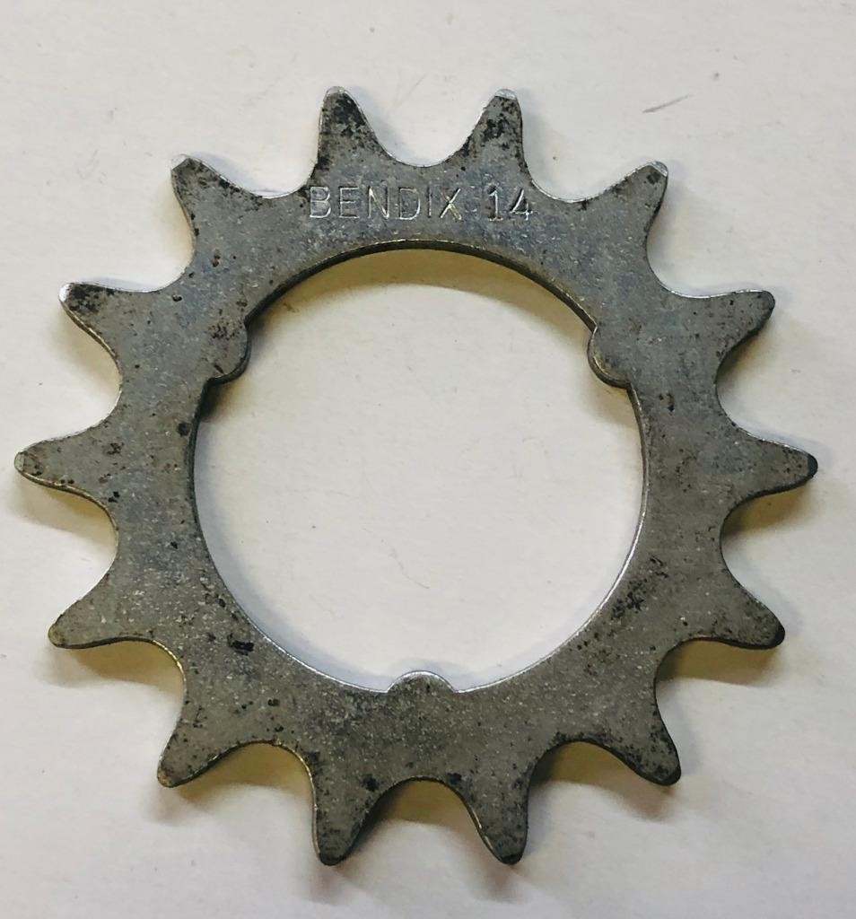 NOS Bendix Coaster Brake rear bicycle SPROCKET 3 tab cog 14 T NOS Bendix Coaster Brake rear bicycle SPROCKET 3 tab cog 14 T