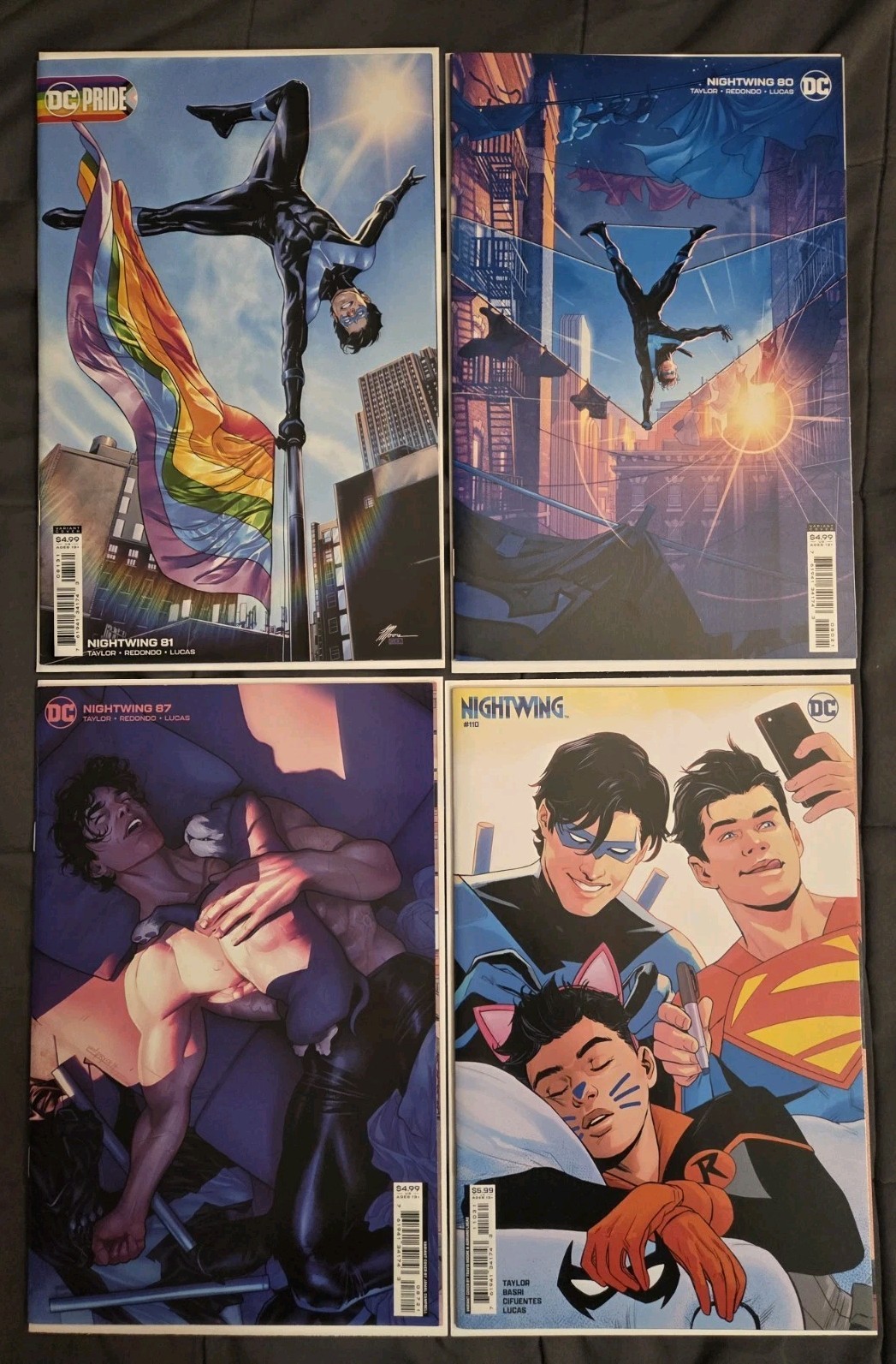 NIGHTWING Set #80 81 87 110 - Jamal Campbell Travis Moore Variant Lot Pride Meme NIGHTWING Set #80 81 87 110 - Jamal Campbell Travis Moore Variant Lot Pride Meme