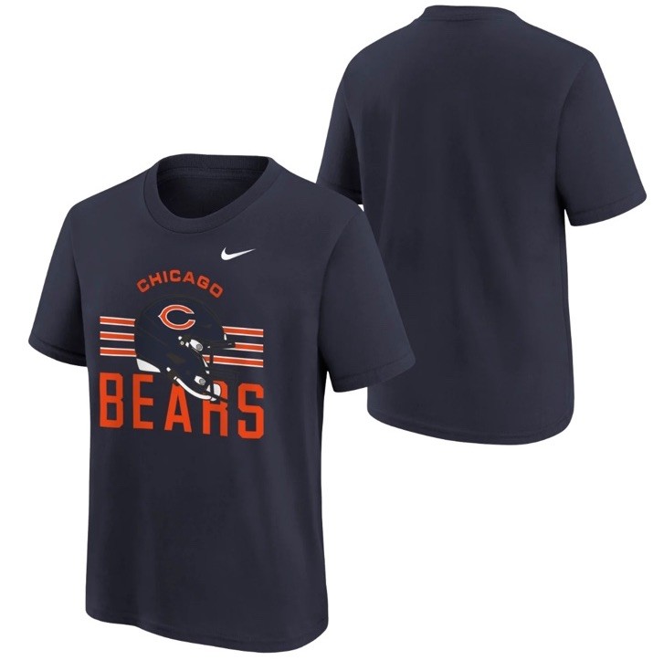 Nike Men’s Chicago Bears Football Navy Legend Icon Jersey Shirt XL NFL