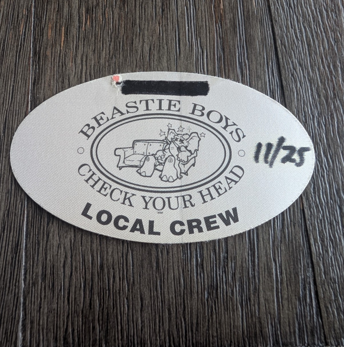 Beastie Boys 1992 Check Your Head Concert Tour Crew Backstage Pass Beastie Boys 1992 Check Your Head Concert Tour Crew Backstage Pass