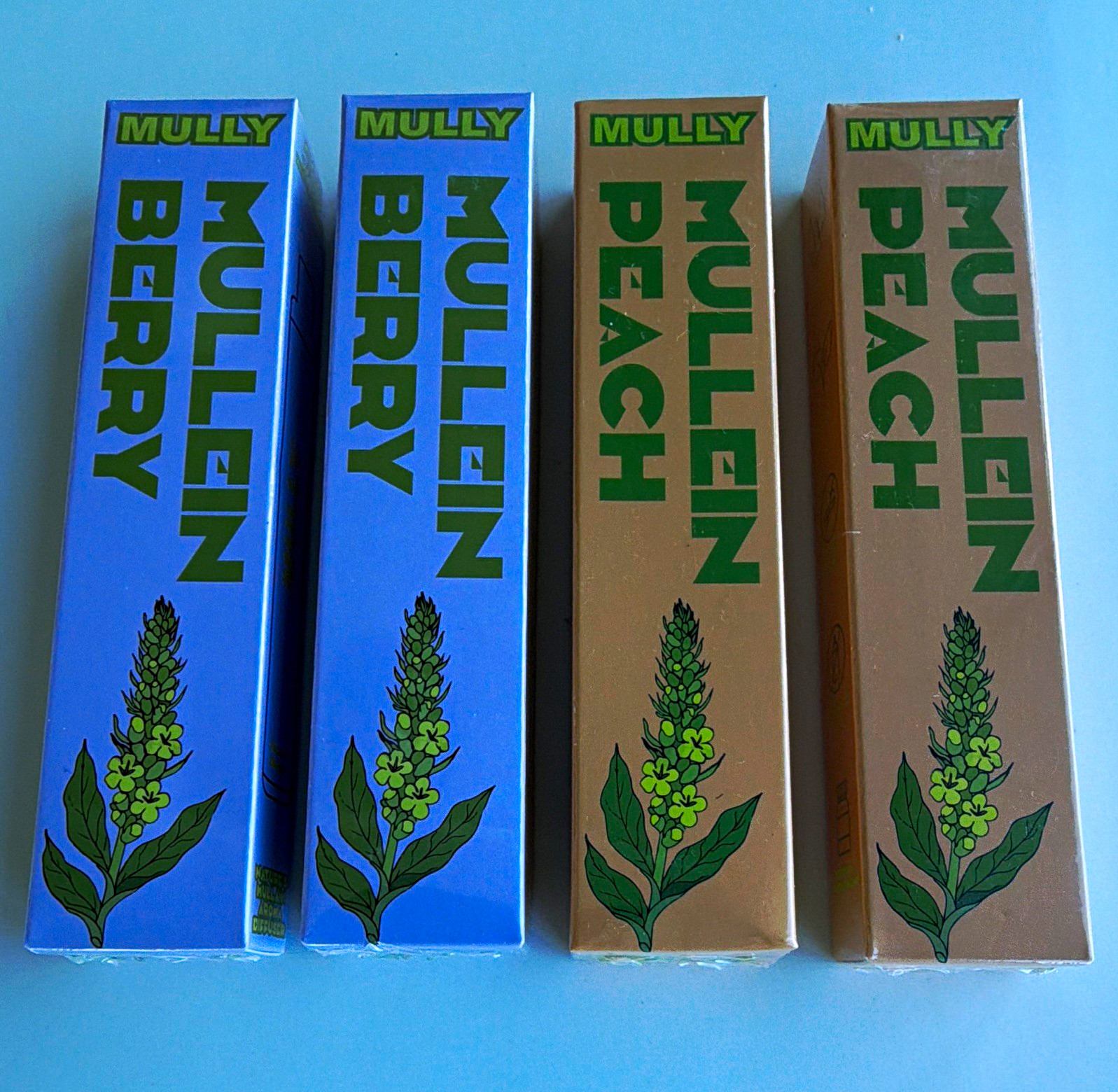 MULLY Nature’s Mullein Aroma Diffuser Berry & Peach Nicotine Free 4 Pack MULLY Nature’s Mullein Aroma Diffuser Berry & Peach Nicotine Free 4 Pack