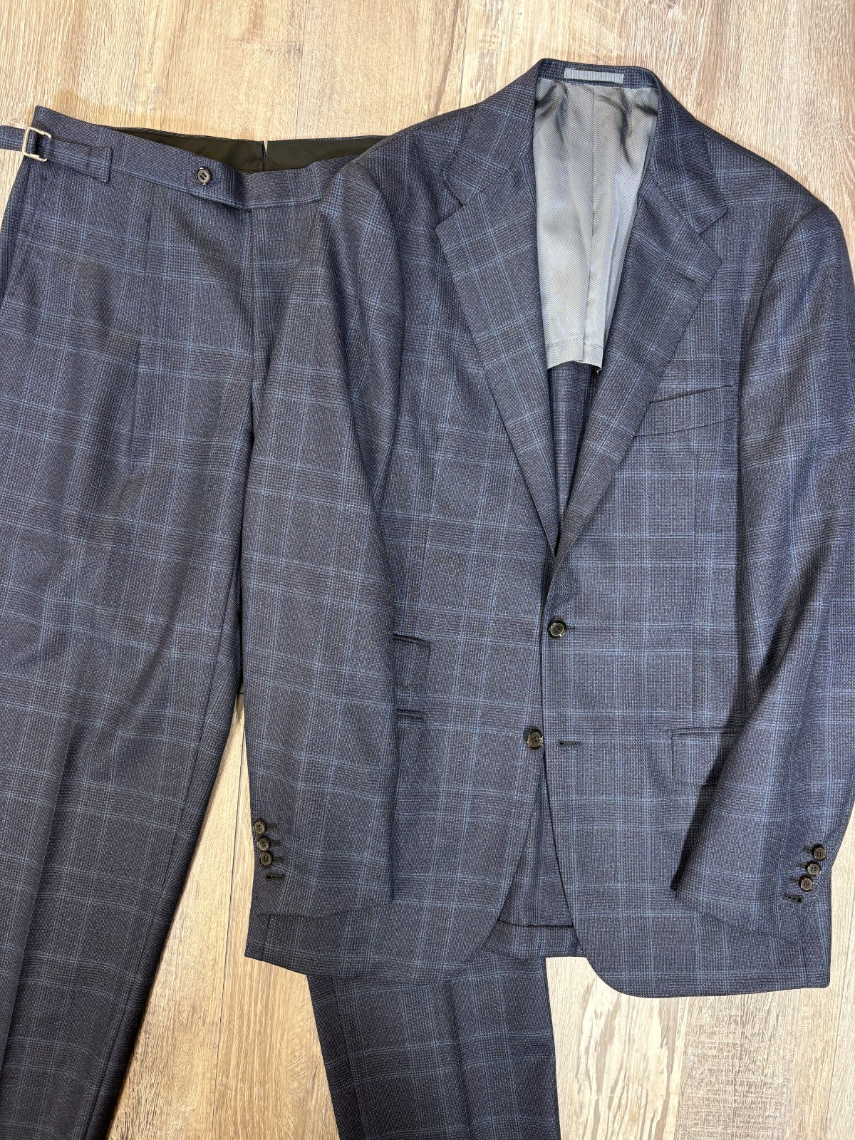 LNWOT Ring Jacket Japan Wool Side Adjuster Suit Size 42 L (52 EU) Finmeryn Smith LNWOT Ring Jacket Japan Wool Side Adjuster Suit Size 42 L (52 EU) Finmeryn Smith